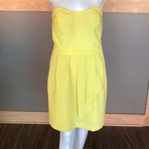 Yellow chiffon dress